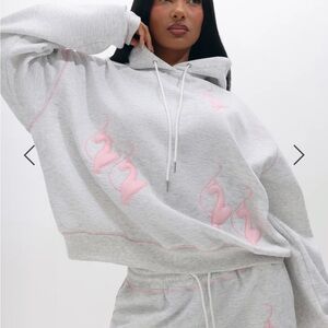 Logo Marled Hoodie